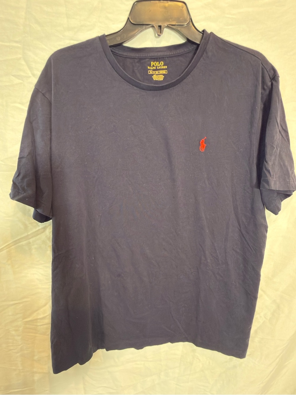 Polo by Ralph Lauren Navy Crewneck Tee with Red Pony